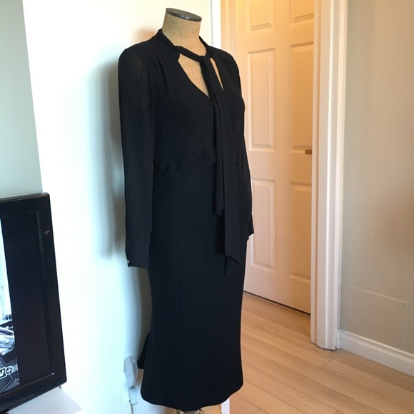 8 Long Midi Wool Skirt Ralph Lauren Collection Purple Label. Made in USA. - Picture 3 of 10